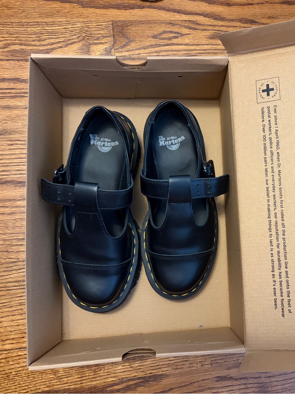 Dr. Martens Bethan Black Mary Jane Platform Shoes - Picture 6 of 7